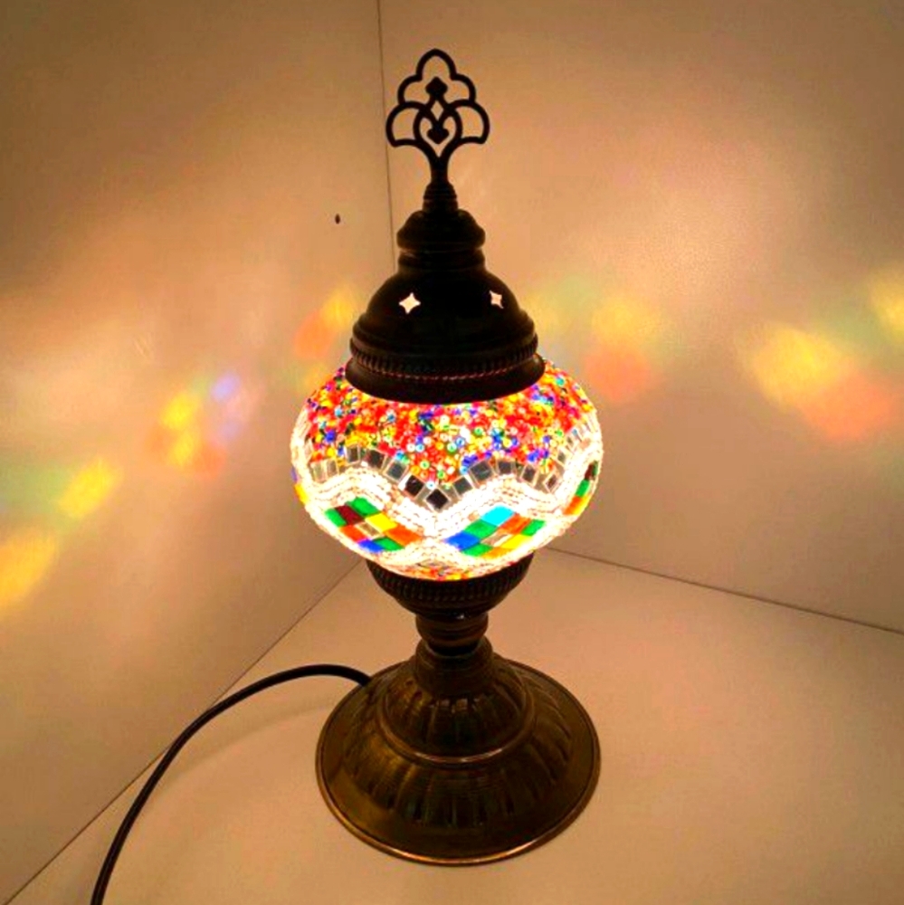 Hand Made Mosaic Table Lamps.  Like new.  Check th